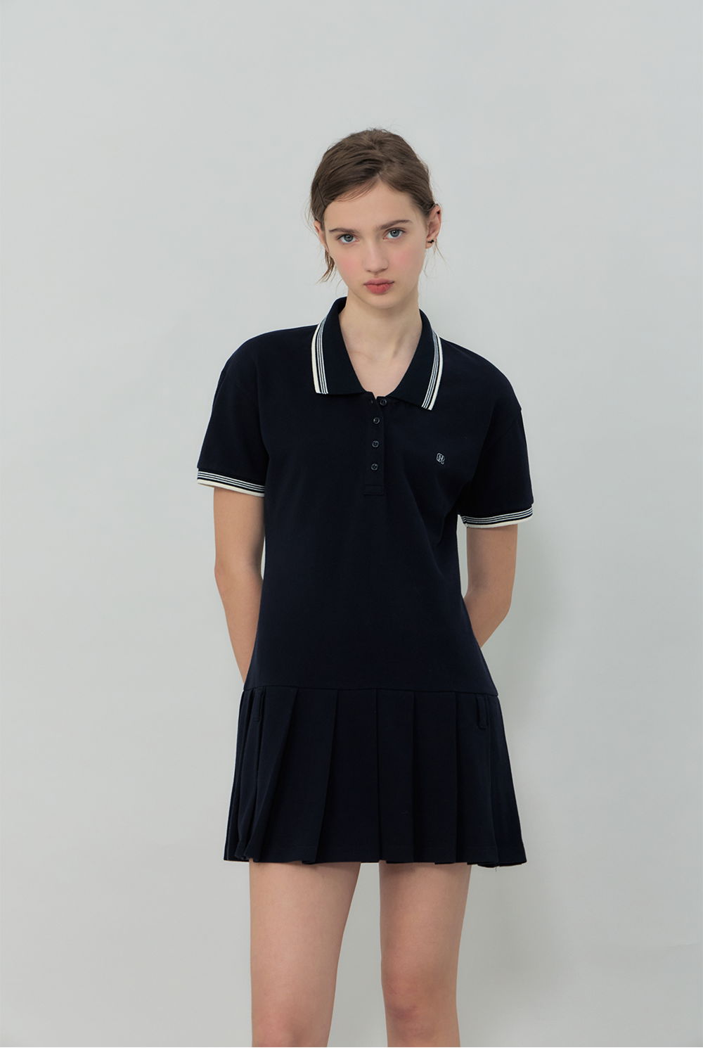 SAGE PIQUE ONE-PIECE