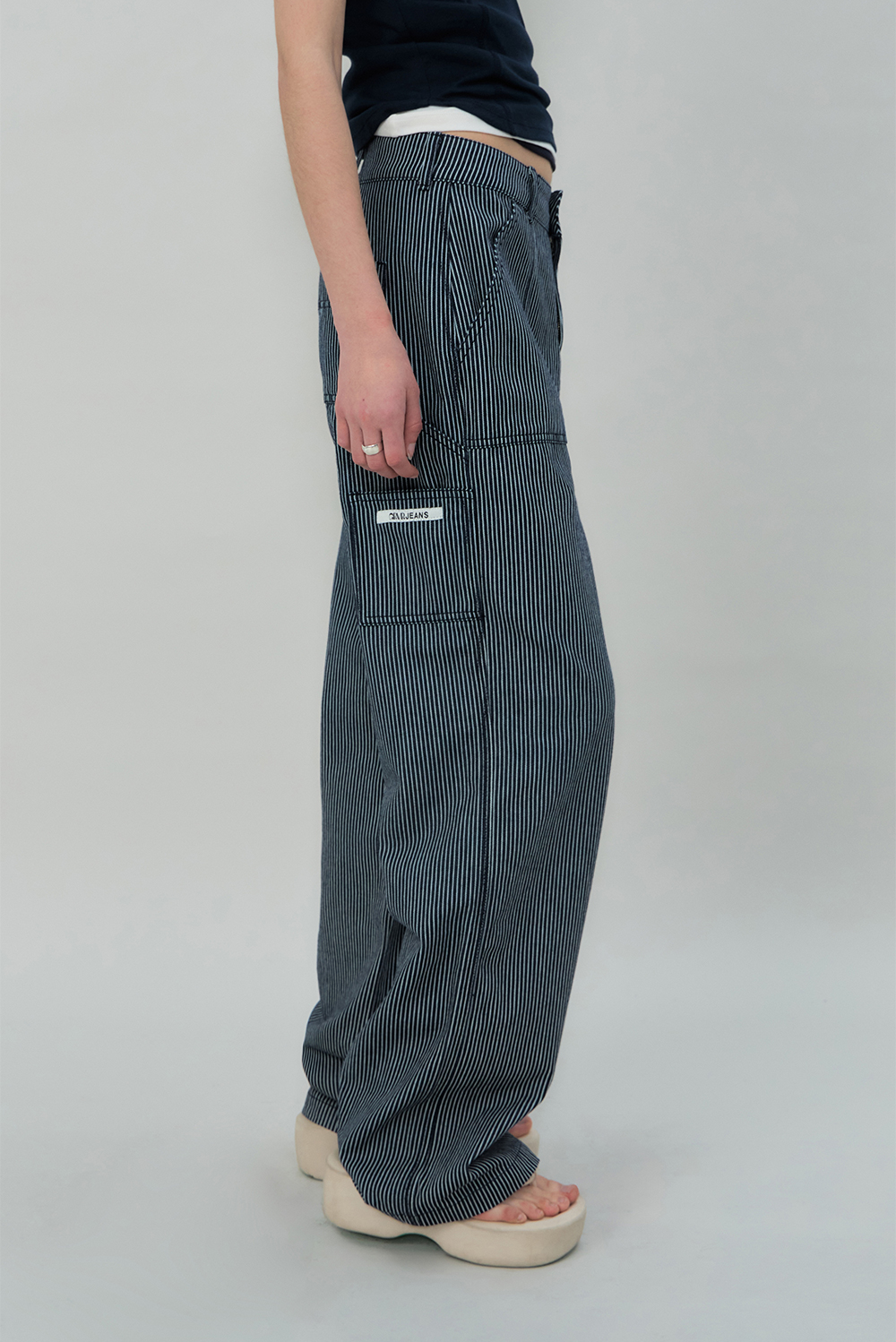 CORA STRIPE WORK PANTS