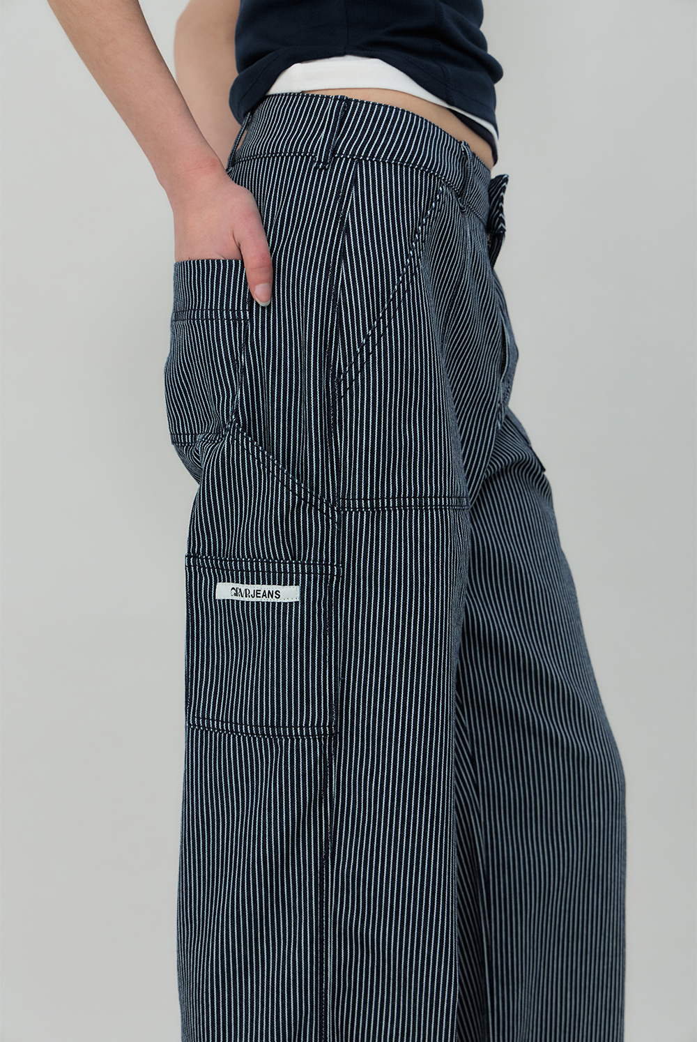 CORA STRIPE WORK PANTS