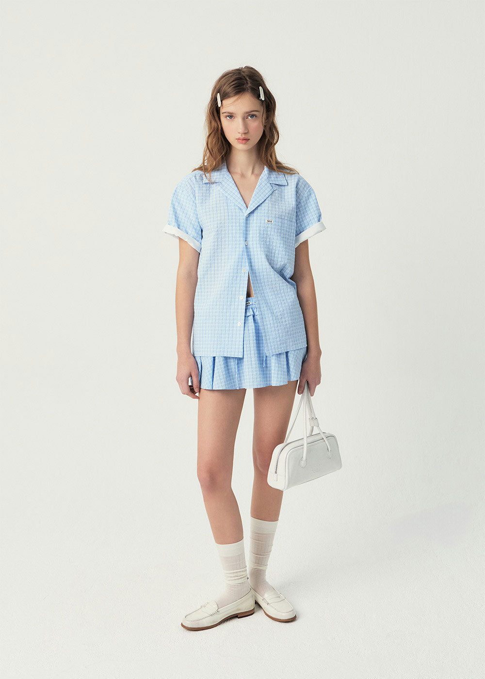 MADISON CHECK SKIRT-PANTS