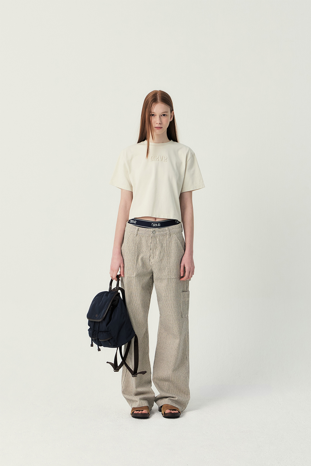 CORA STRIPE WORK PANTS