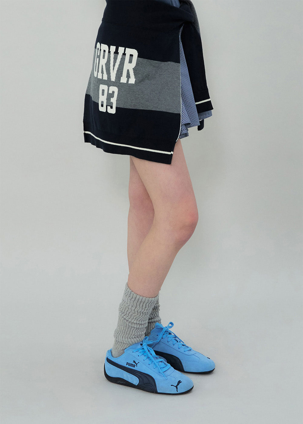 GRVB_Solid Half Ribbed Socks