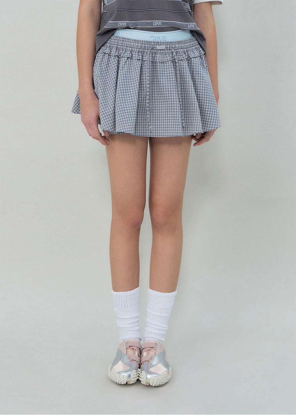 MADISON CHECK SKIRT-PANTS