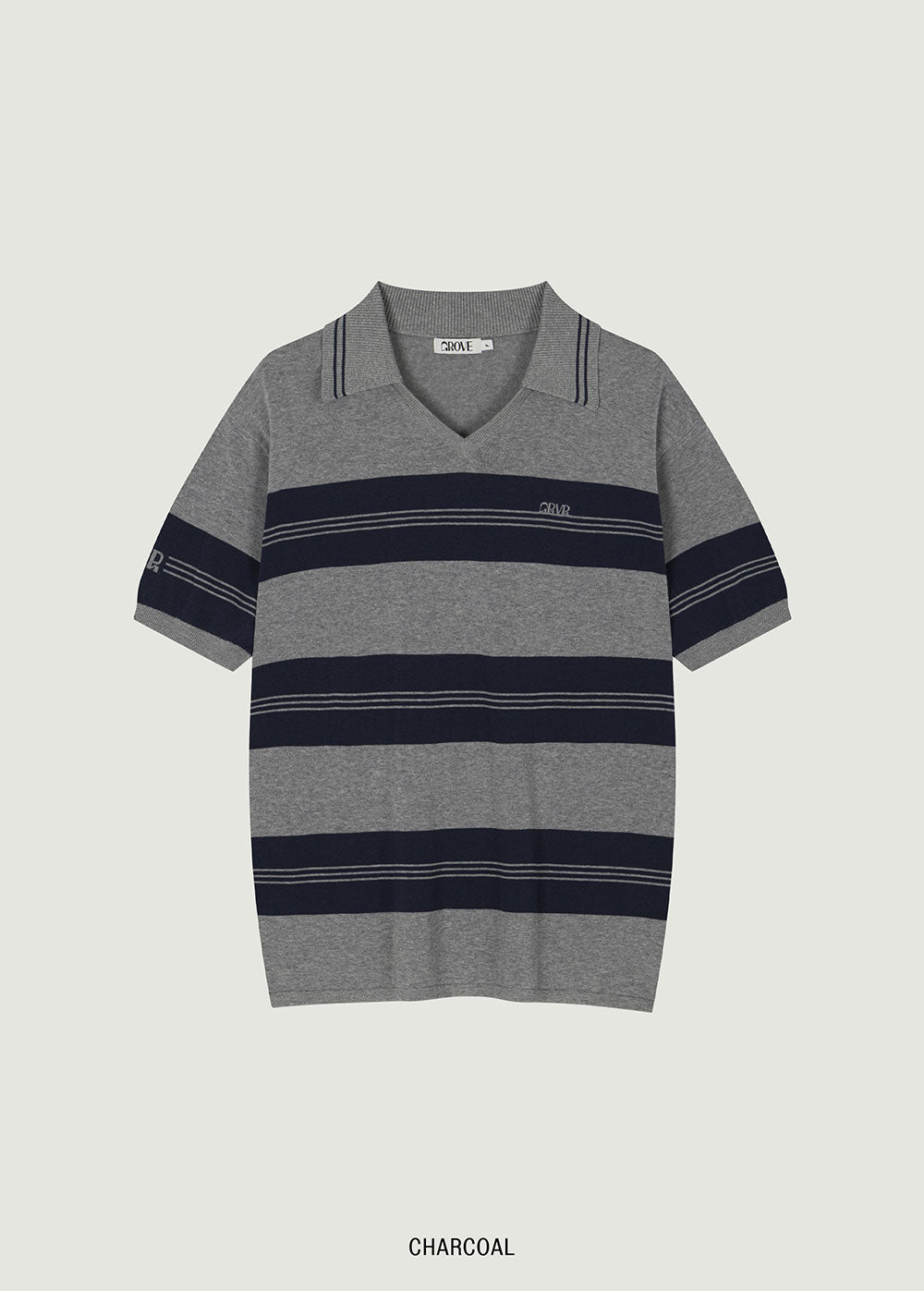 ELFIN STRIPE COLLAR KNIT