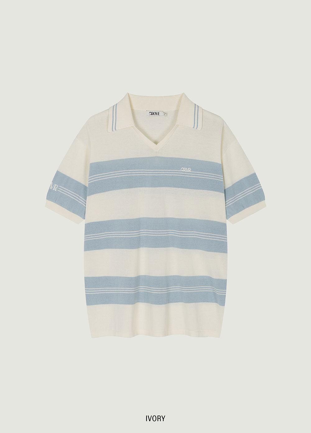 ELFIN STRIPE COLLAR KNIT