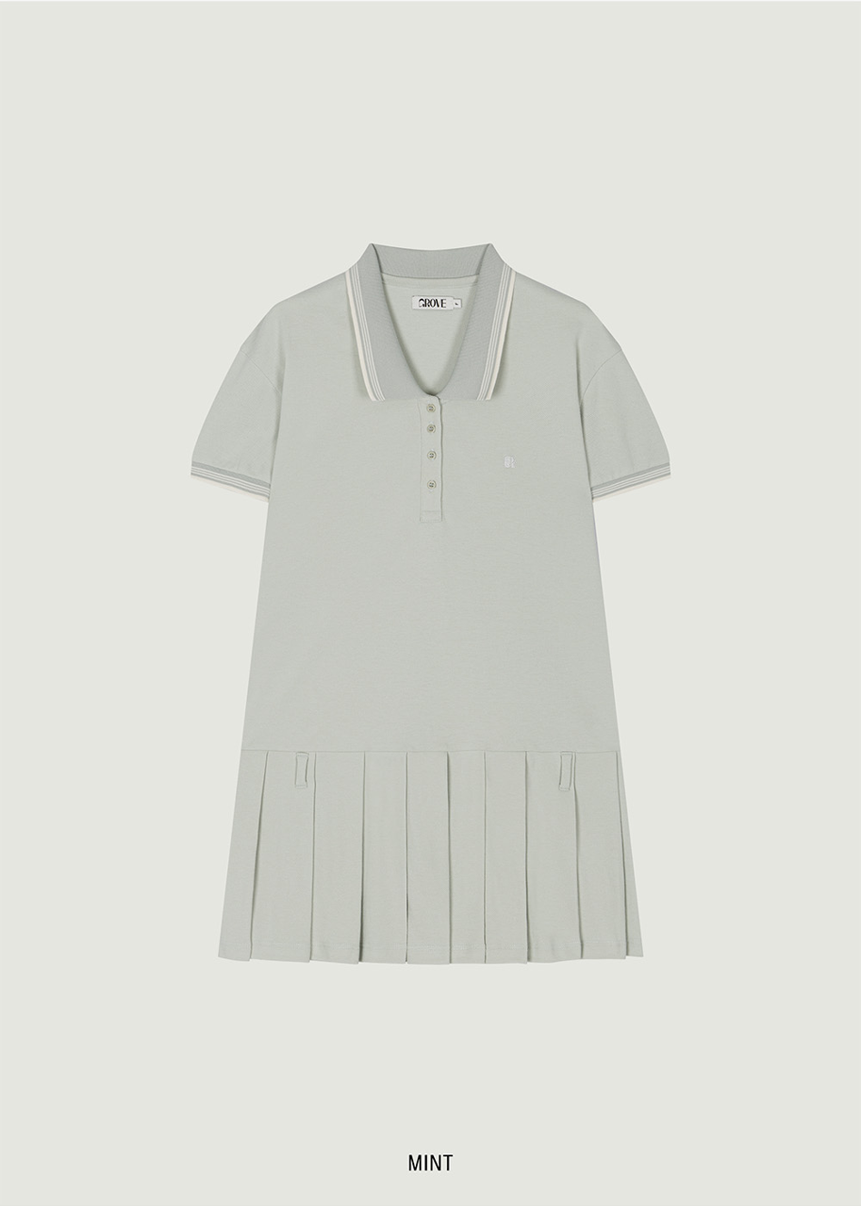SAGE PIQUE ONE-PIECE