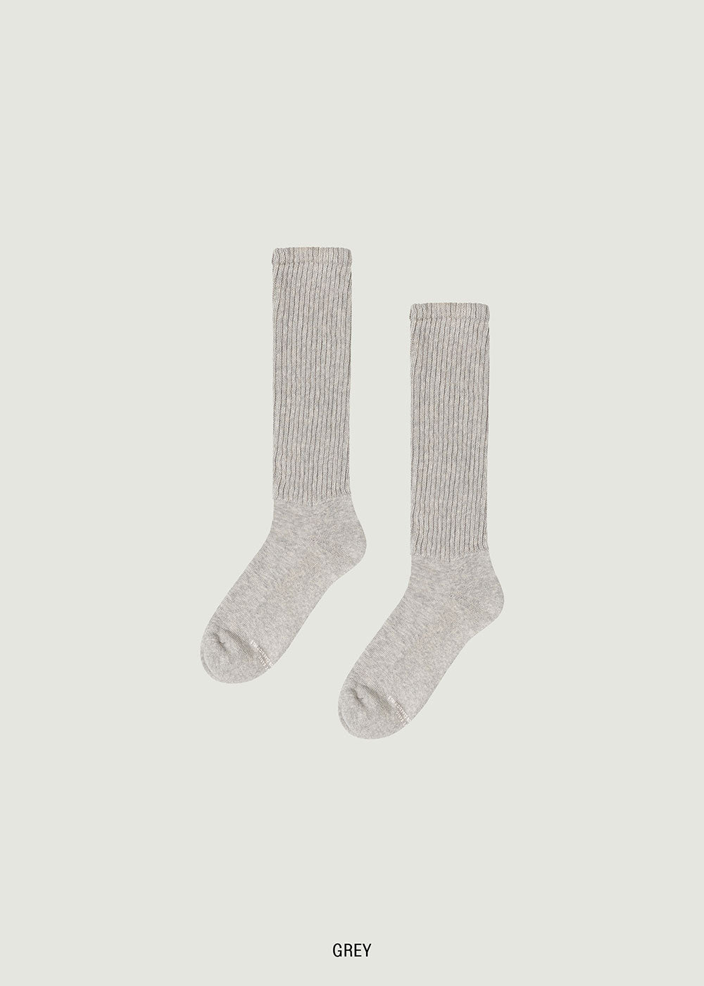 GRVB_Solid Half Ribbed Socks