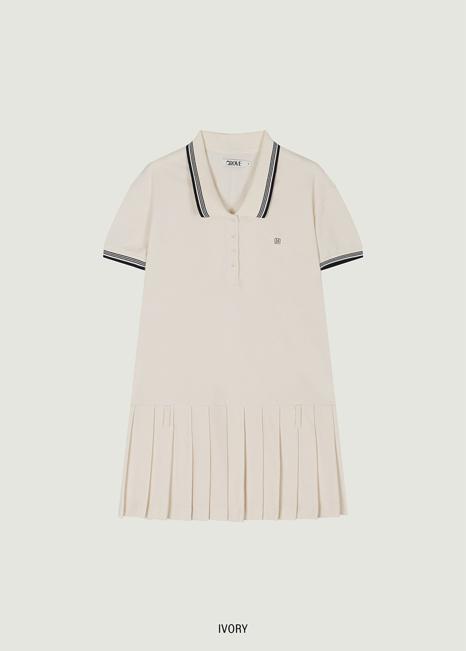 SAGE PIQUE ONE-PIECE