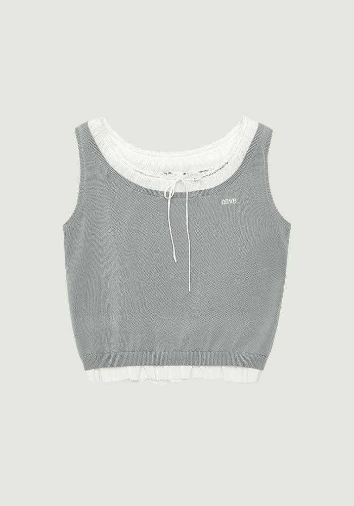 LEAF SLEEVELESS