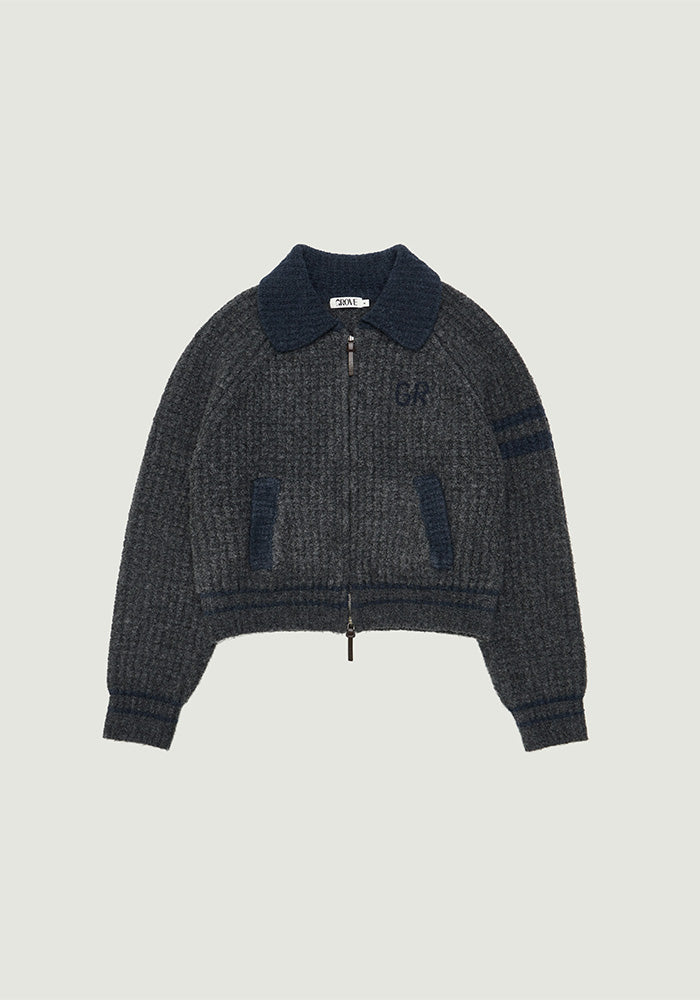 LUS COWICHAN KNIT ZIP-UP