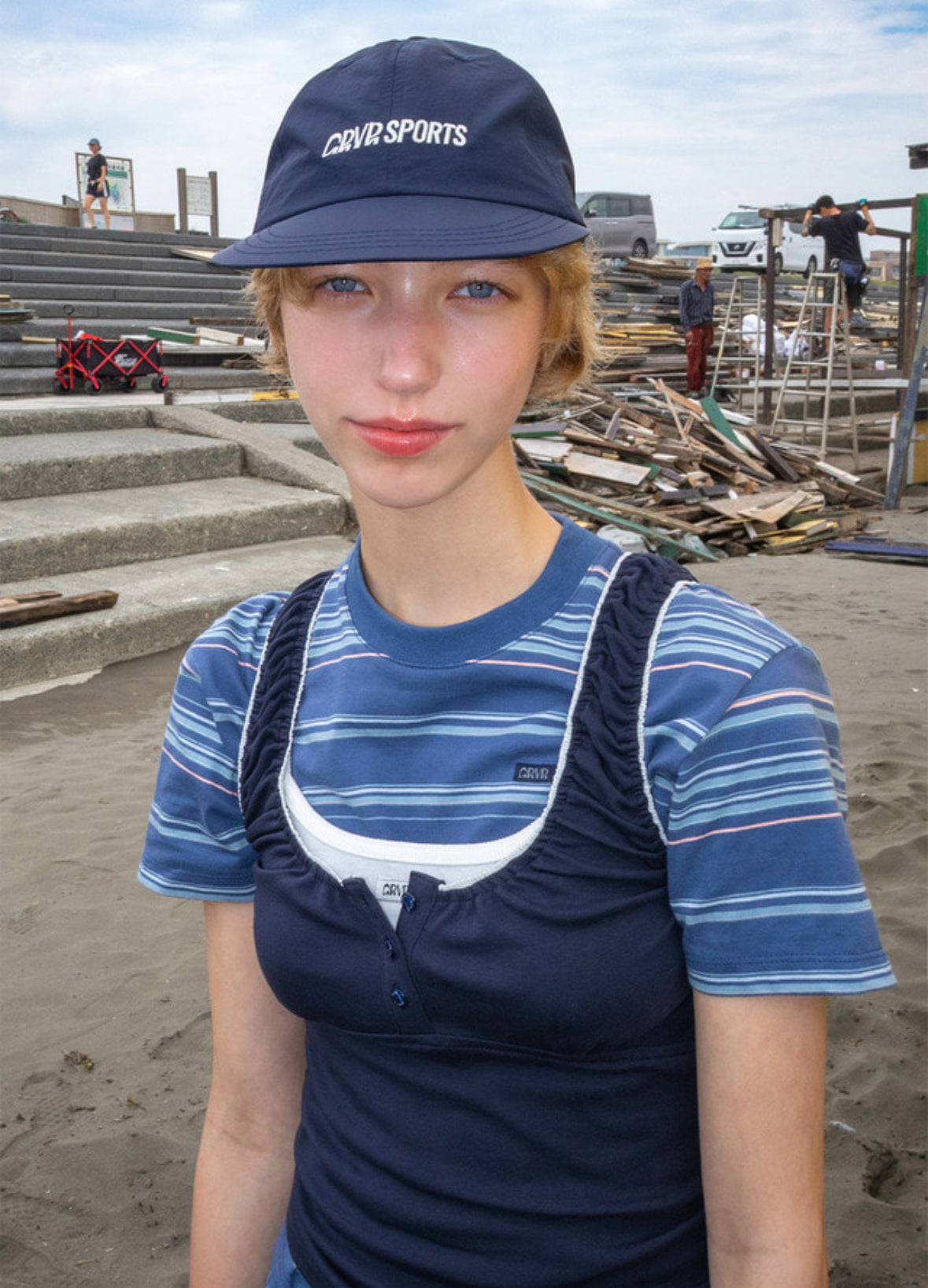 SOL STRIPE T-SHIRT