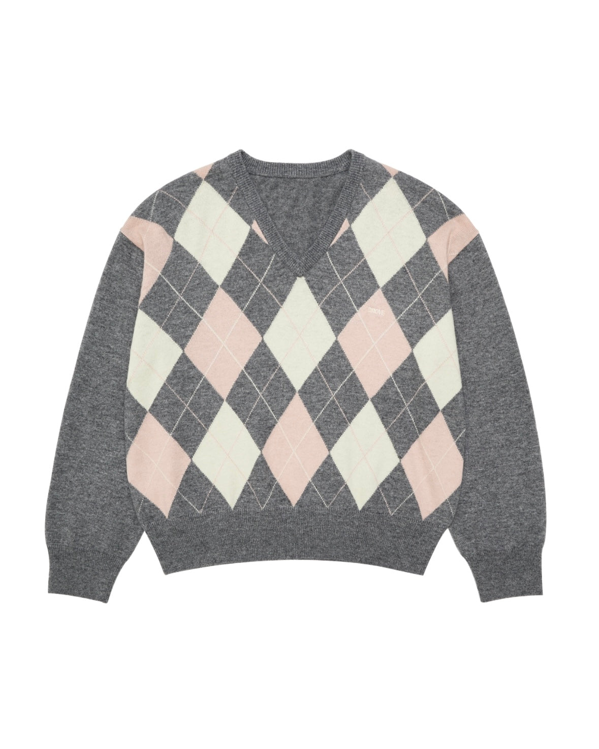MOMO ARGYLE KNIT