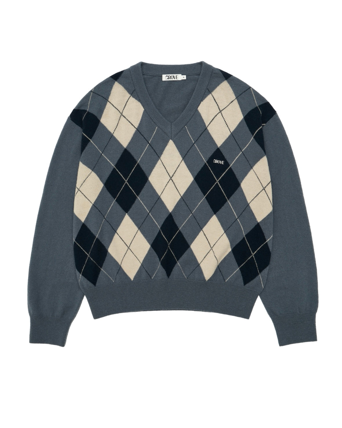MOMO ARGYLE KNIT