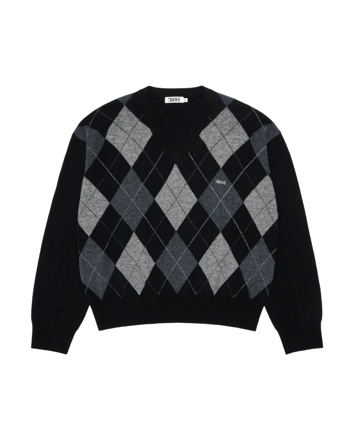 MOMO ARGYLE KNIT