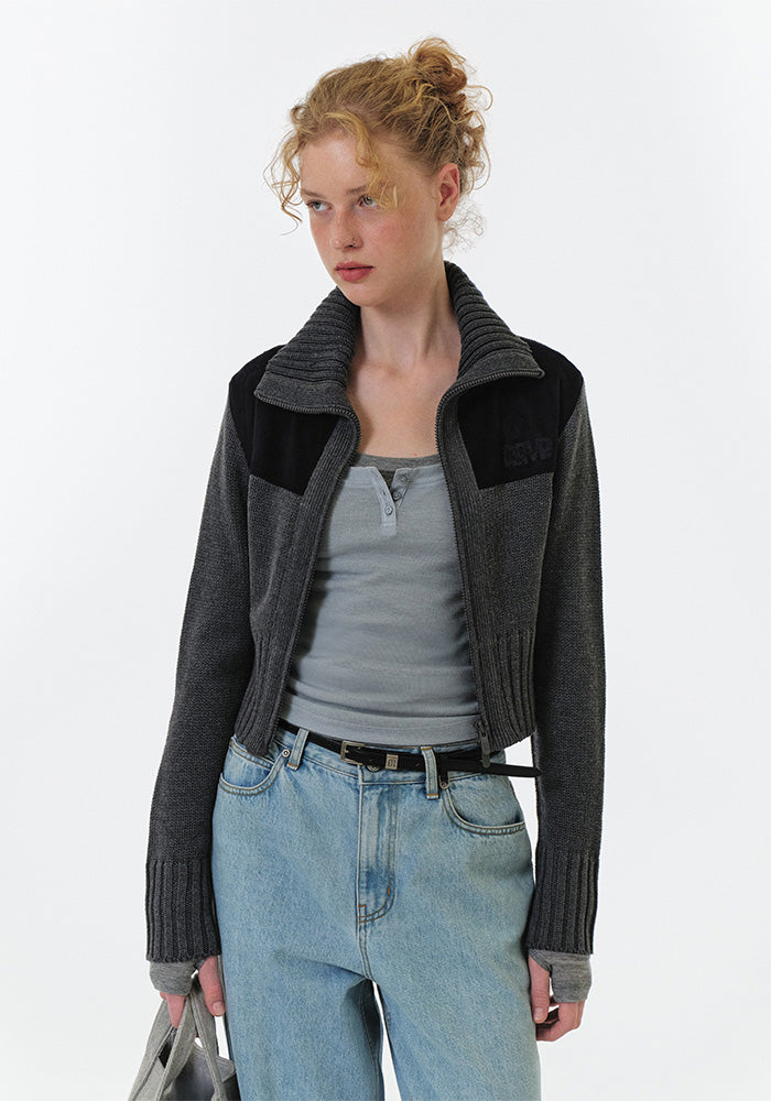 RIO KNIT TURTLENECK JACKET