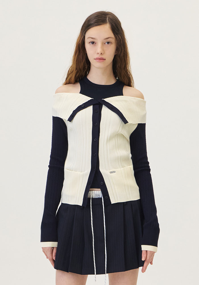 PONI OFF-SHOULDER KNIT