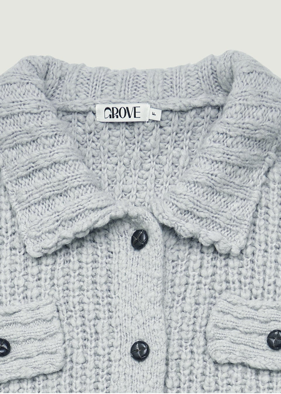 AURORA COLLAR KNIT JACKET (発送予定: 2025年12月中旬〜)