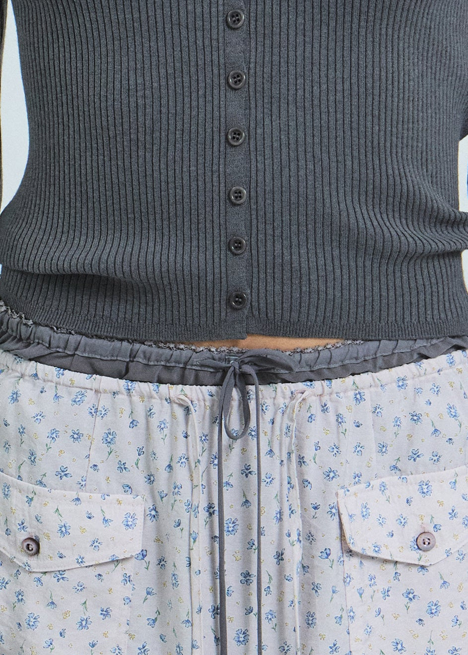 CADY LAYERED MIDI SKIRT