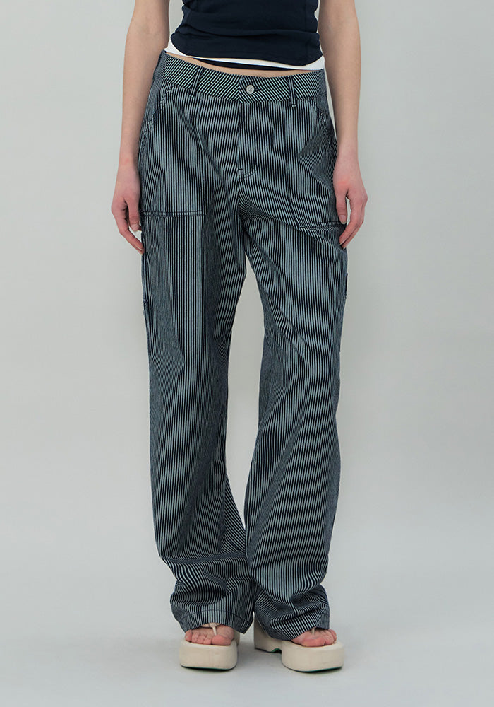 GROVE ♥ CORA STRIPE WORK PANTS /追跡付 CORA STRIPE WORK PANTS – GRVR