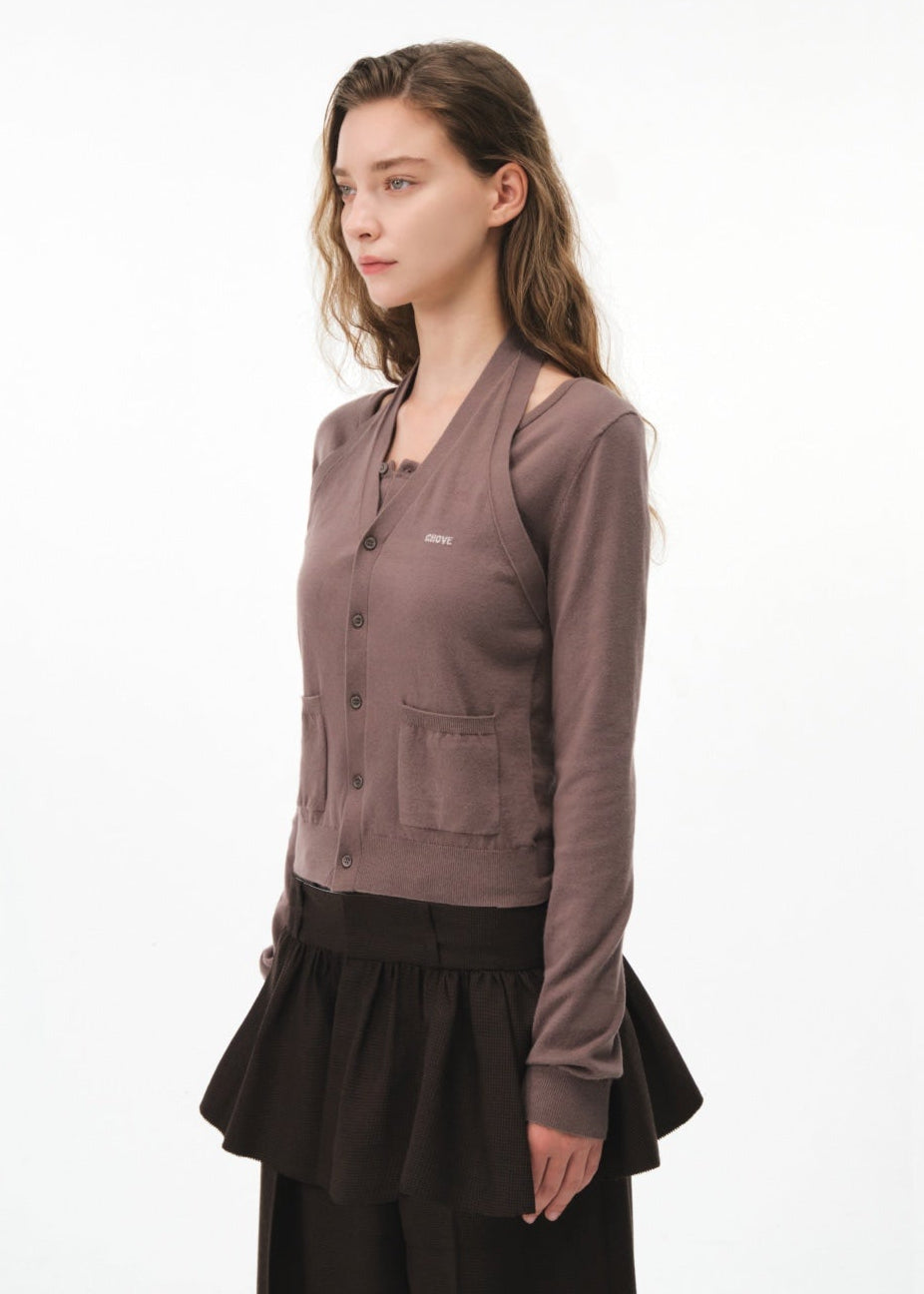 TILDA HALTER CARDIGAN