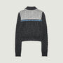 ZARIA CABLE KNIT ZIP-UP