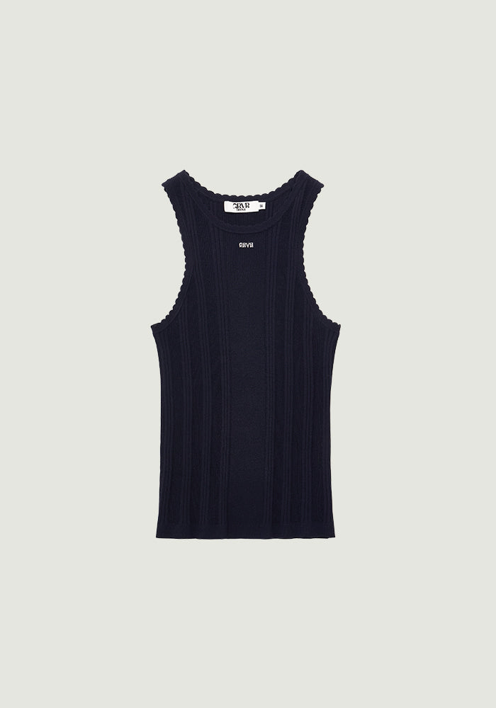 PETAL SLEEVELESS KNIT
