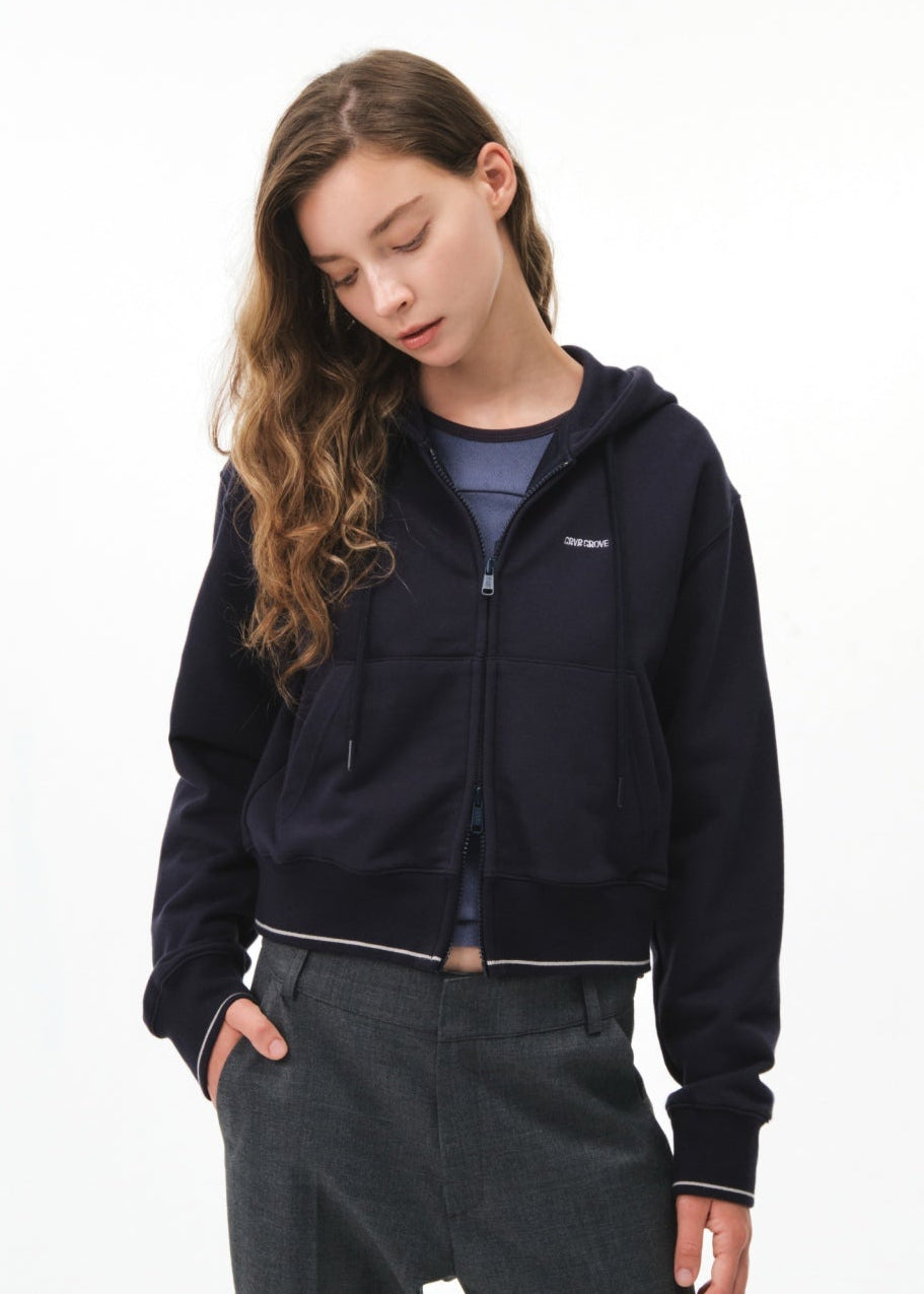 BETTE CROP HOOD ZIP-UP