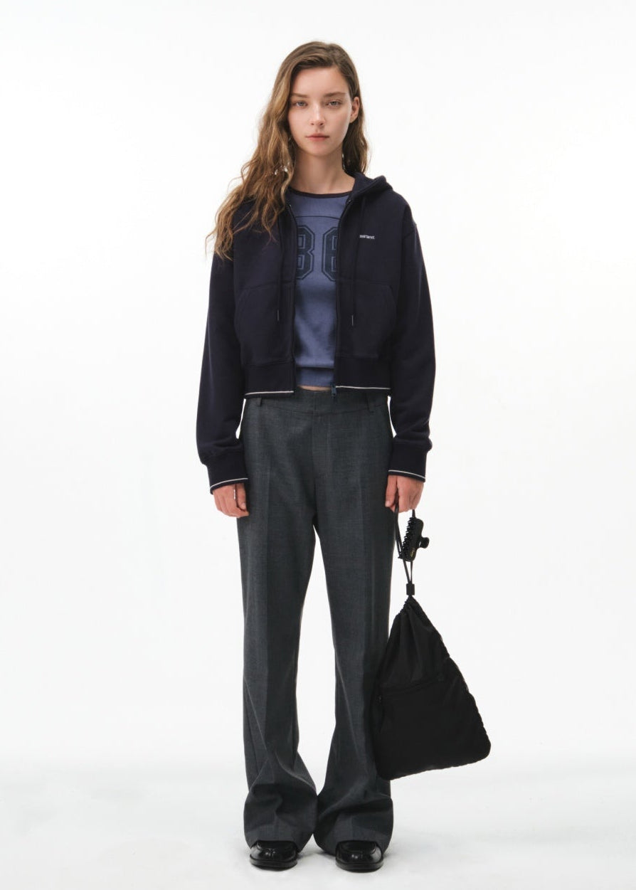 BETTE CROP HOOD ZIP-UP