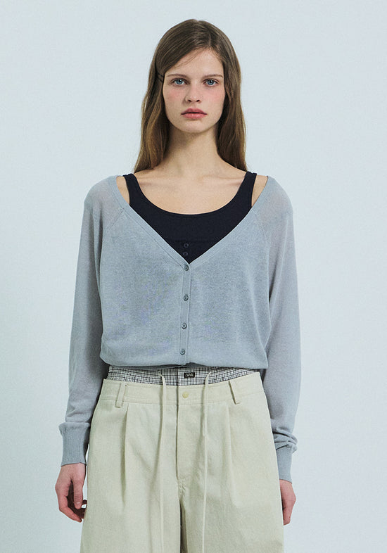 COLETTE OFF-SHOULDER CARDIGAN