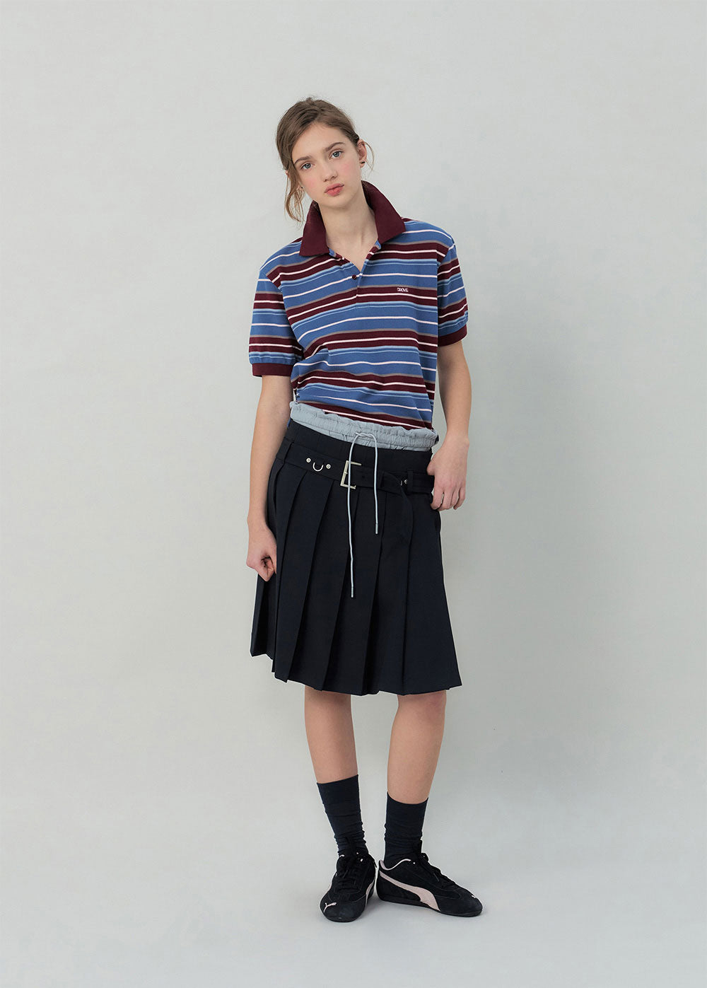 25SS CARELL STRIPE PIQUE SHIRT