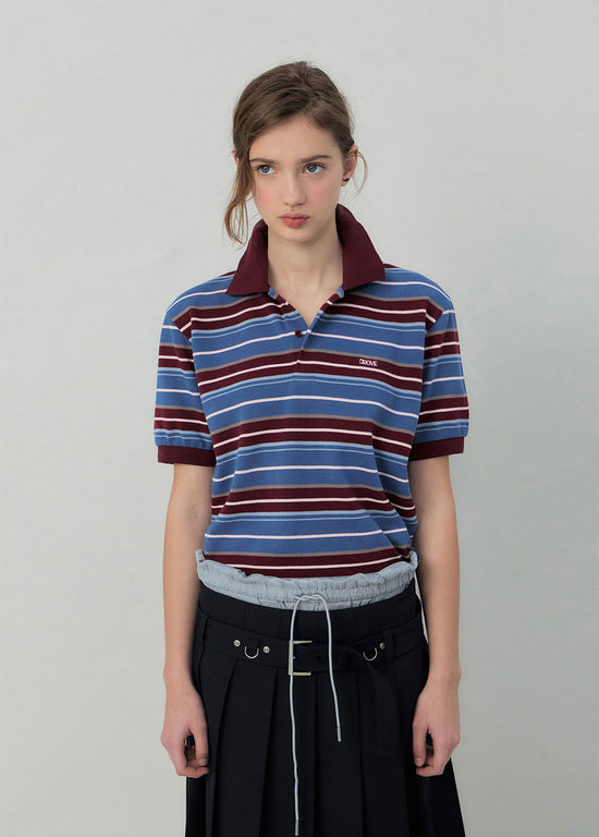 25SS CARELL STRIPE PIQUE SHIRT