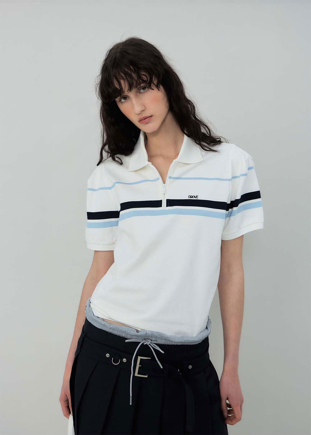 LIAM HALF ZIP-UP COLLAR T-SHIRT