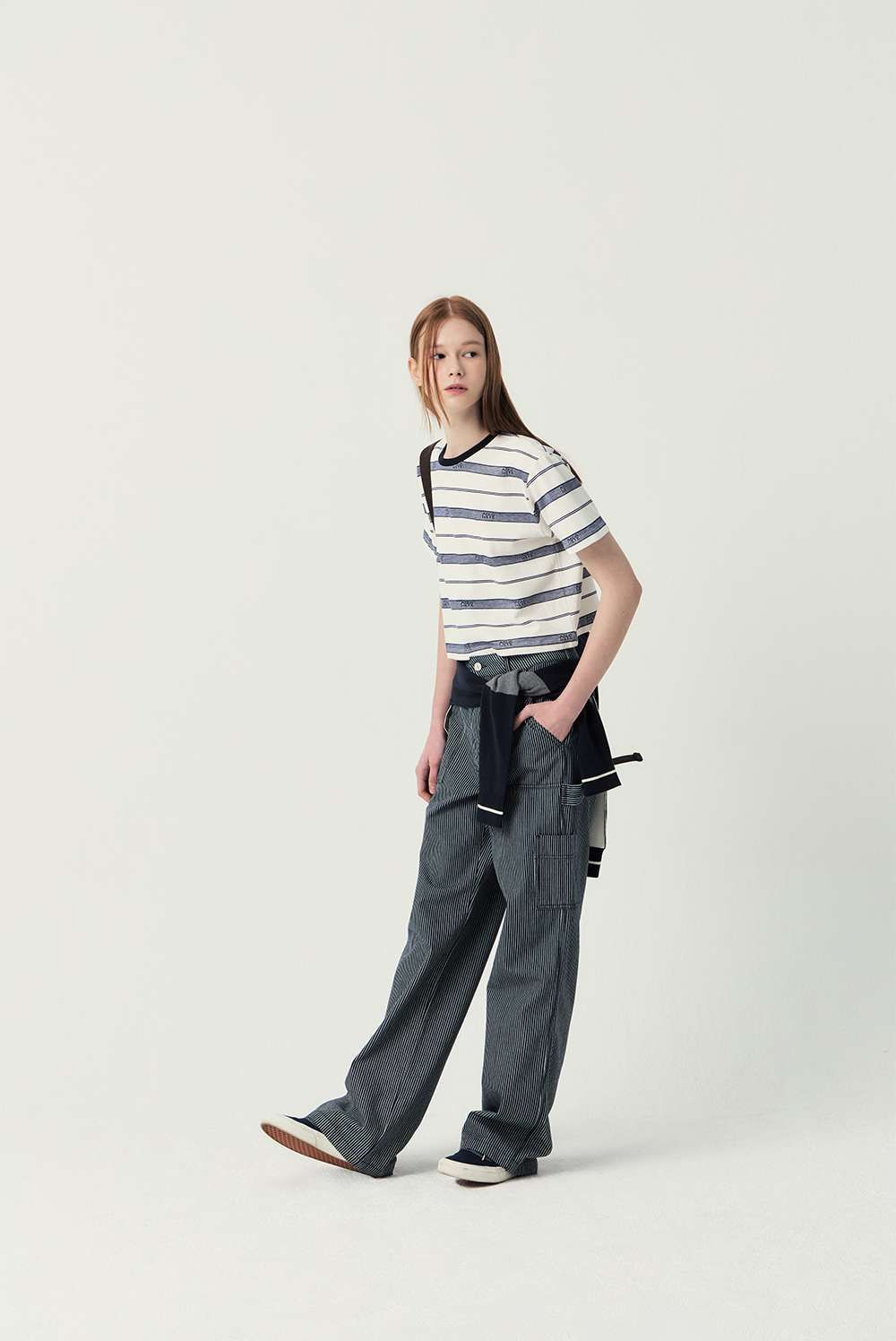 CORA STRIPE WORK PANTS