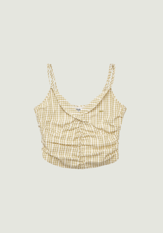 SARA CHECK SLEEVELESS