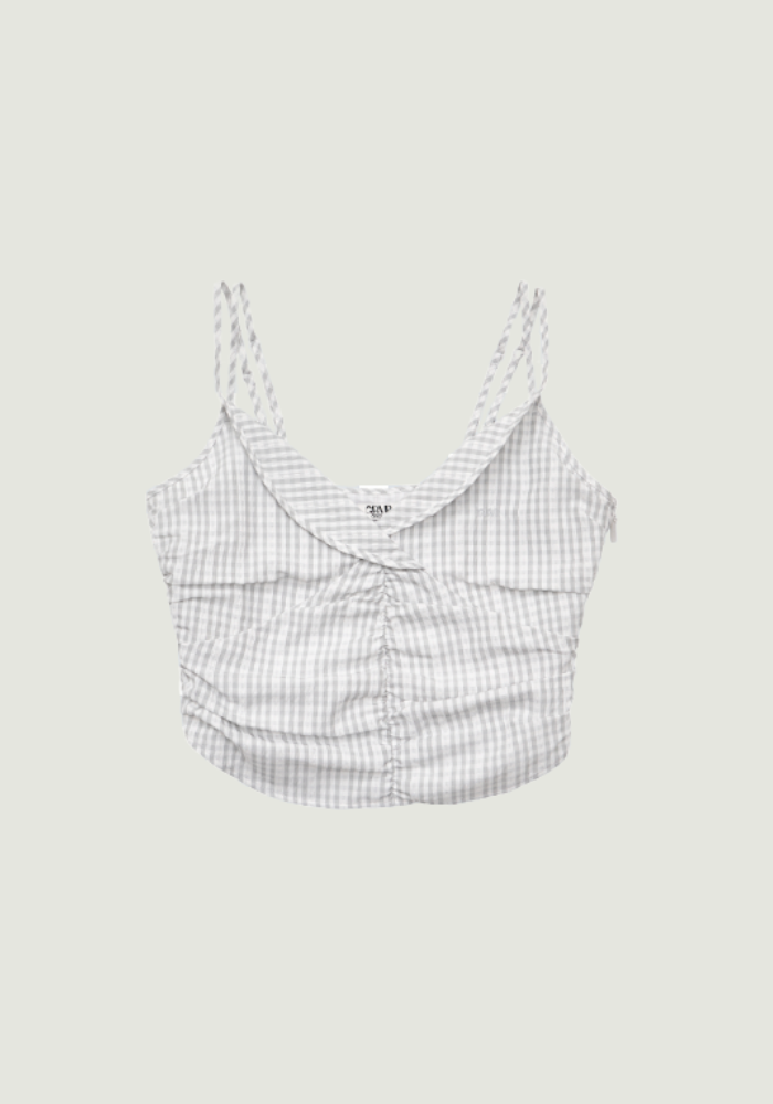 SARA CHECK SLEEVELESS