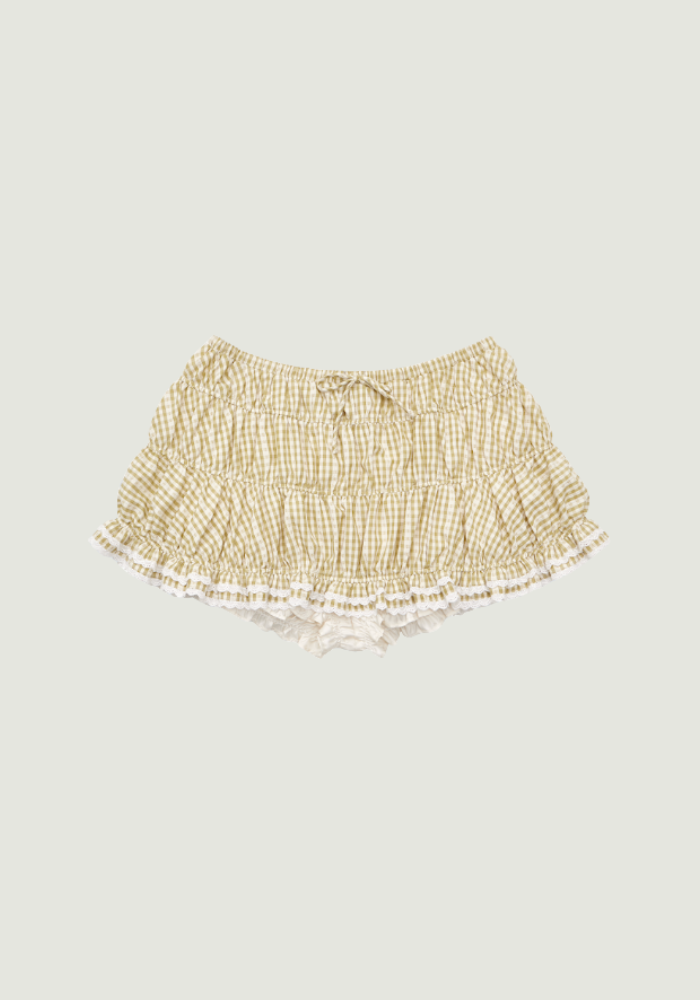 SARA CHECK SKIRT