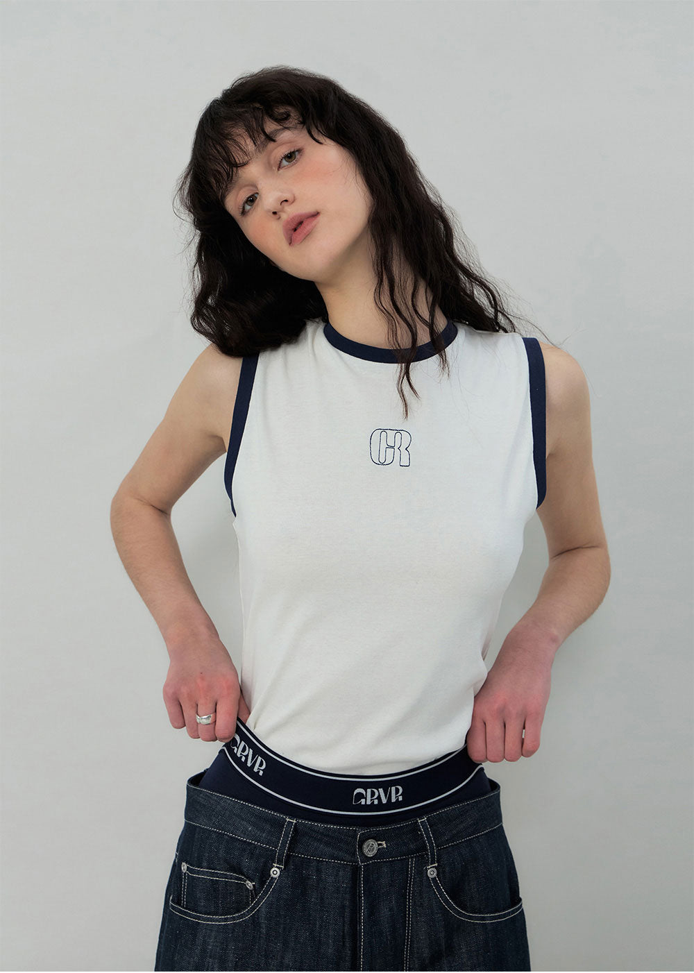 GR RINGER SLEEVELESS TOP
