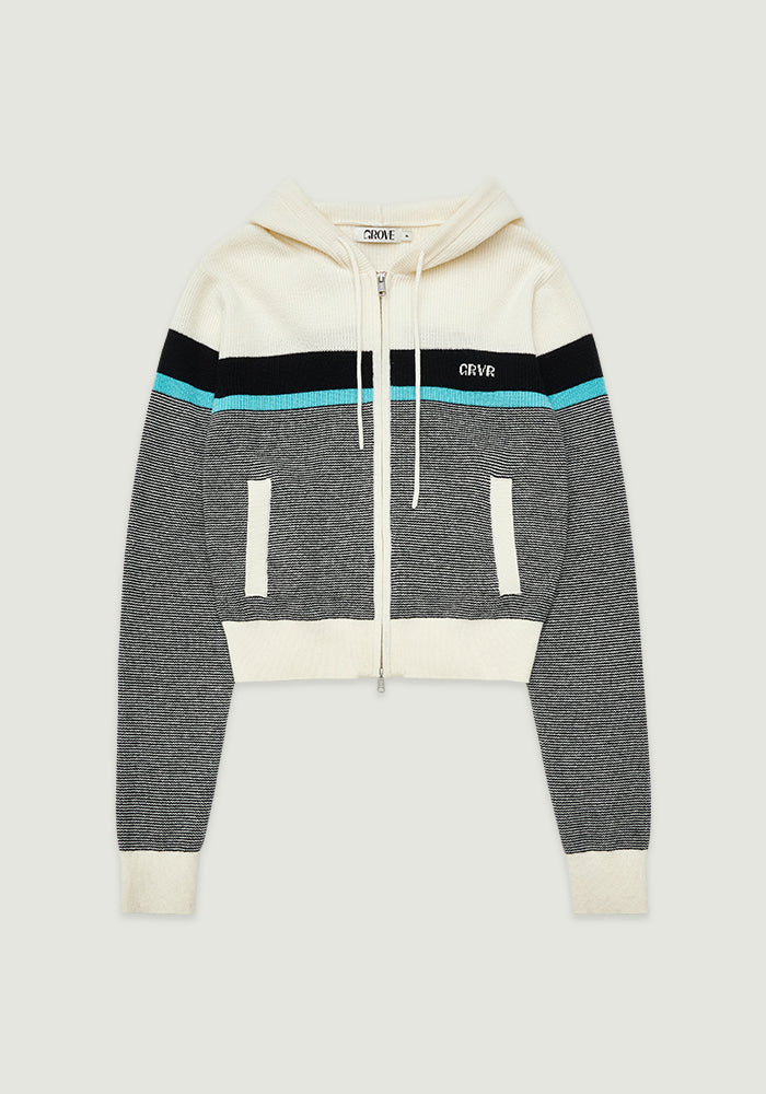 PEAK KNIT ZIP-UP