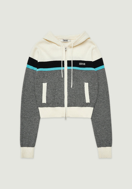 PEAK KNIT ZIP-UP