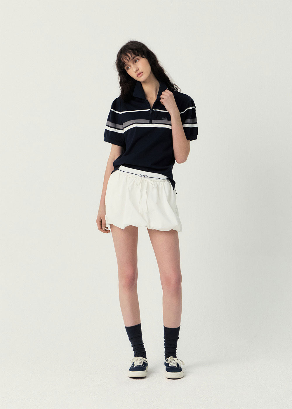 LIAM HALF ZIP-UP COLLAR T-SHIRT