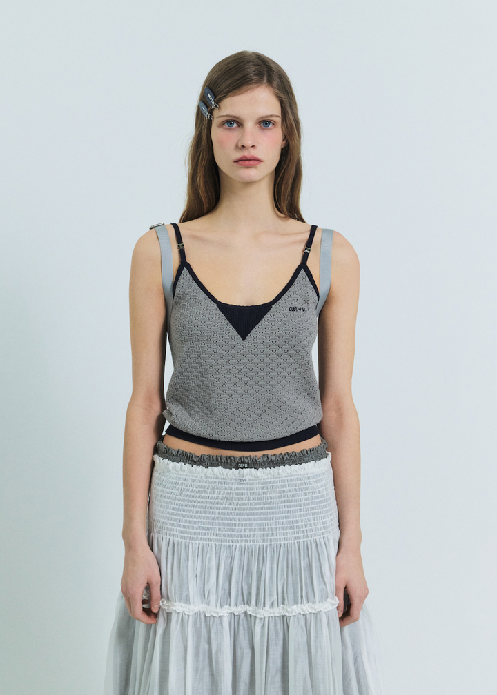 CLORIN KNIT SLEEVELESS