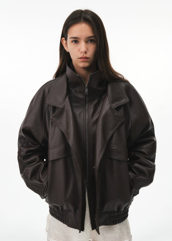 ELSA LEATHER JUMPER