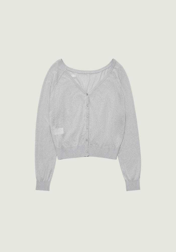 COLETTE OFF-SHOULDER CARDIGAN