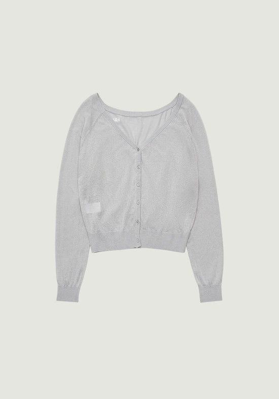COLETTE OFF-SHOULDER CARDIGAN
