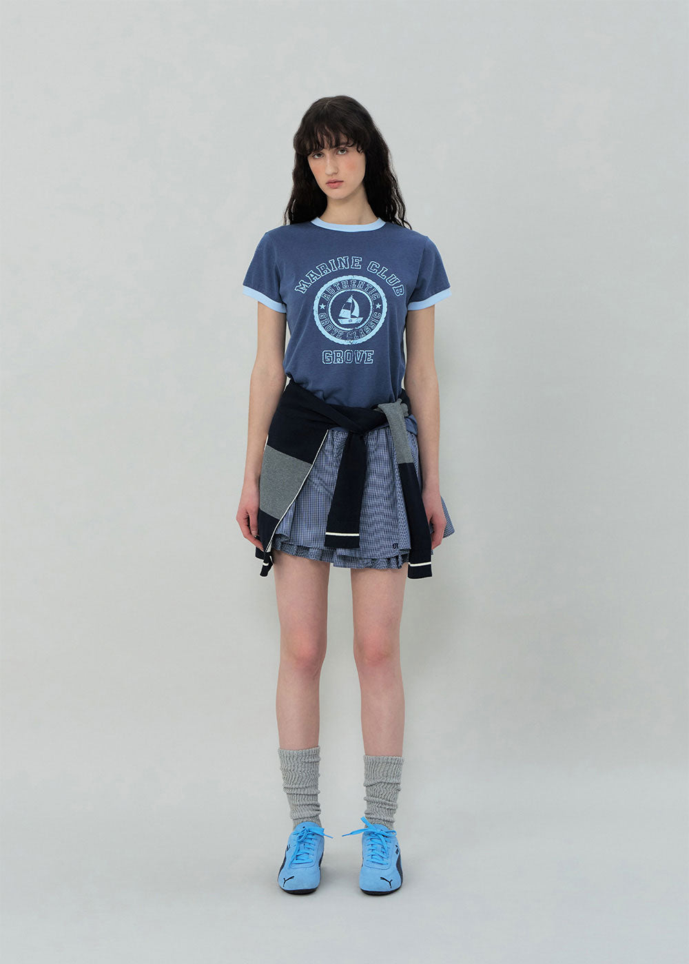 GRVB_Solid Half Ribbed Socks
