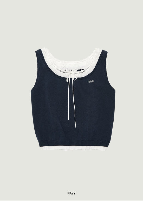 LEAF SLEEVELESS