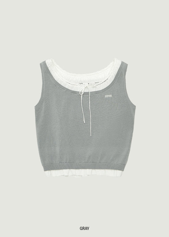 LEAF SLEEVELESS
