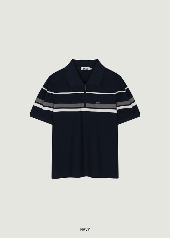 LIAM HALF ZIP-UP COLLAR T-SHIRT