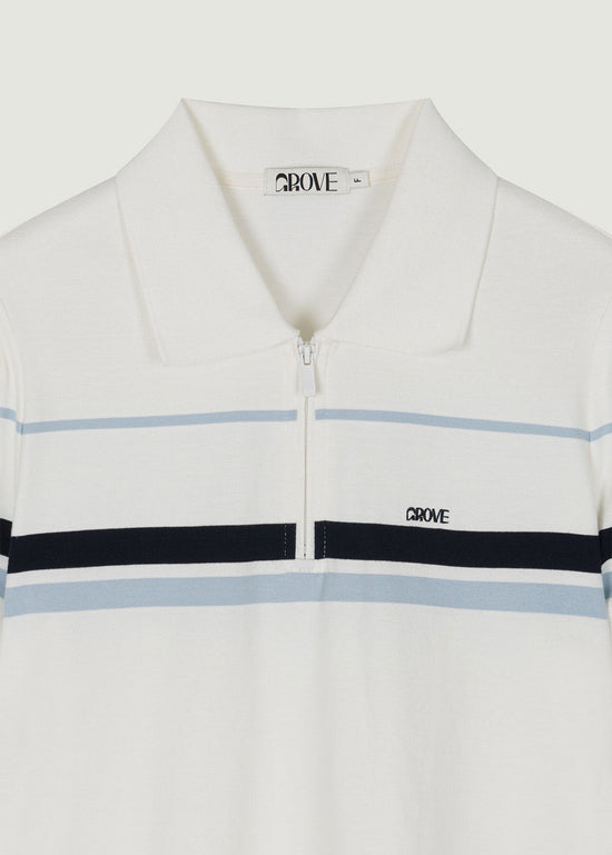 LIAM HALF ZIP-UP COLLAR T-SHIRT