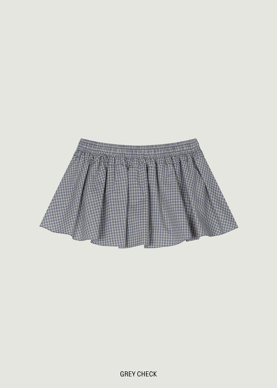 MADISON CHECK SKIRT-PANTS